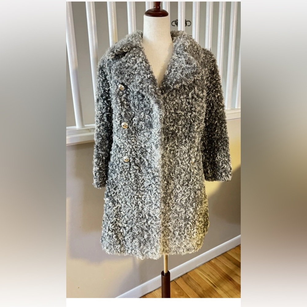 Chic Gray Teddy Jacket for Women